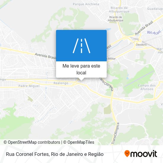 Rua Coronel Fortes mapa