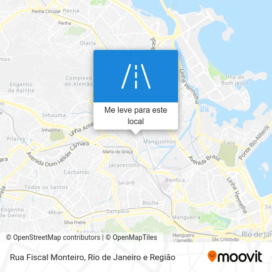 Rua Fiscal Monteiro mapa