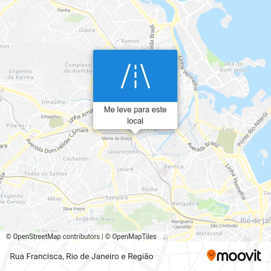 Rua Francisca mapa