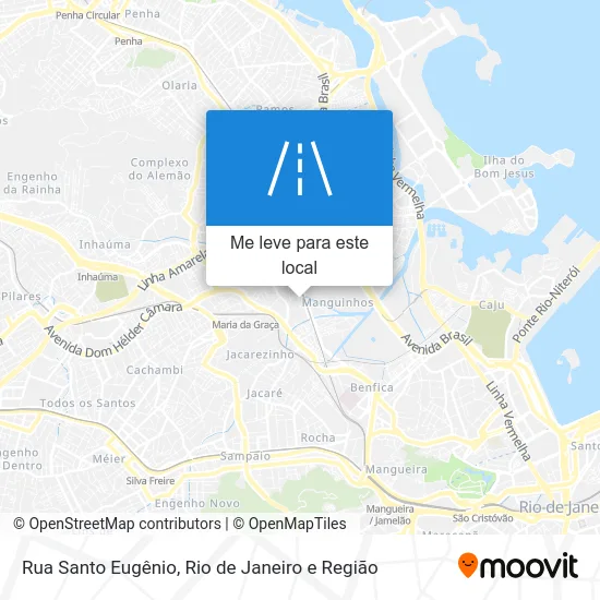 Rua Santo Eugênio mapa