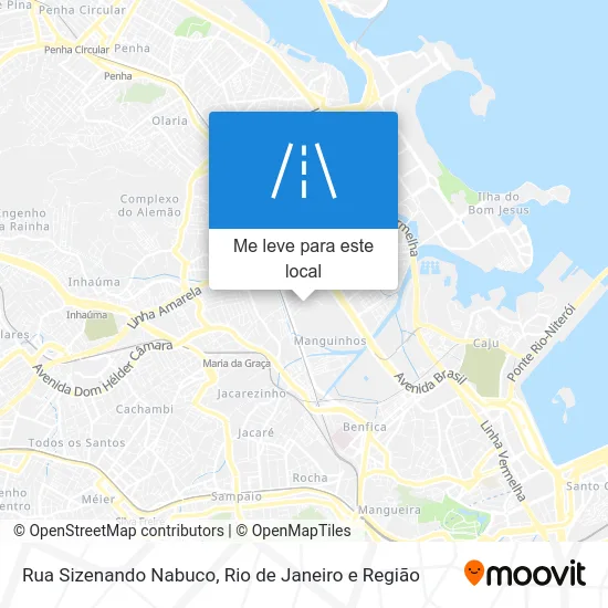 Rua Sizenando Nabuco mapa