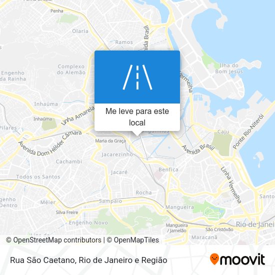 Rua São Caetano mapa