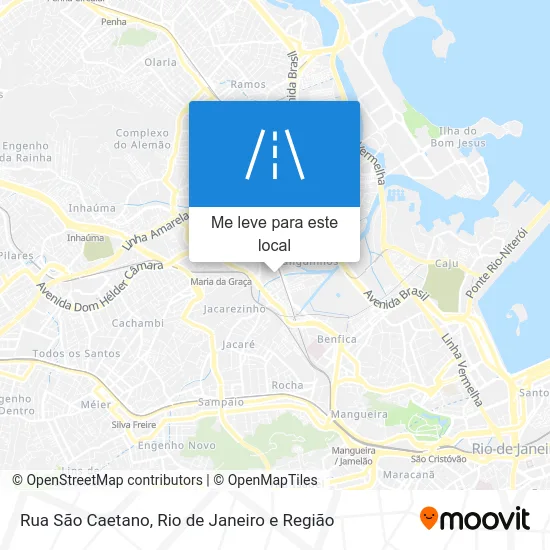Rua São Caetano mapa