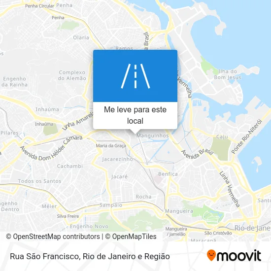 Rua São Francisco mapa