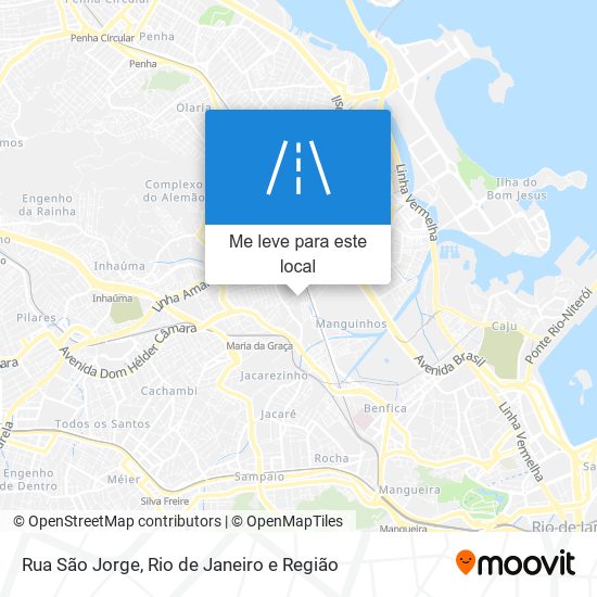 Rua São Jorge mapa