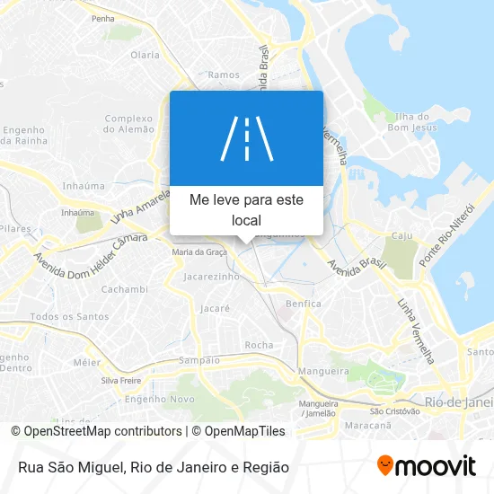 Rua São Miguel mapa