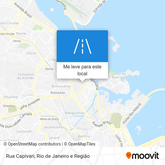Rua Capivari mapa