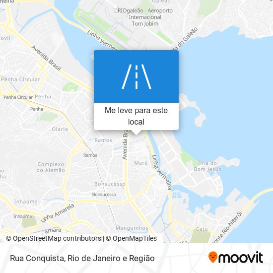 Rua Conquista mapa