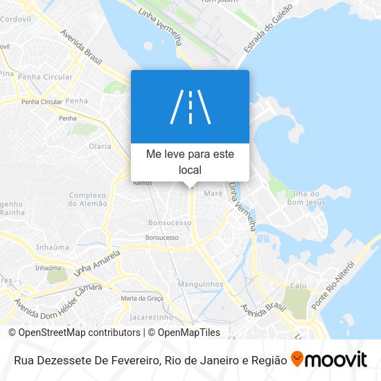 Rua Dezessete De Fevereiro mapa