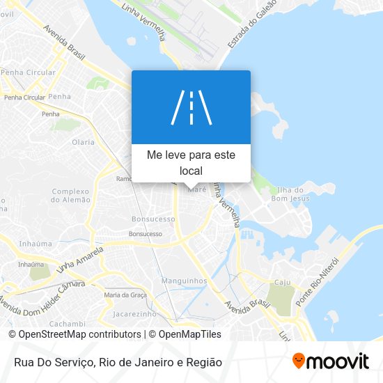 Rua Do Serviço mapa