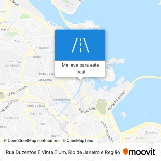 Rua Duzentos E Vinte E Um mapa