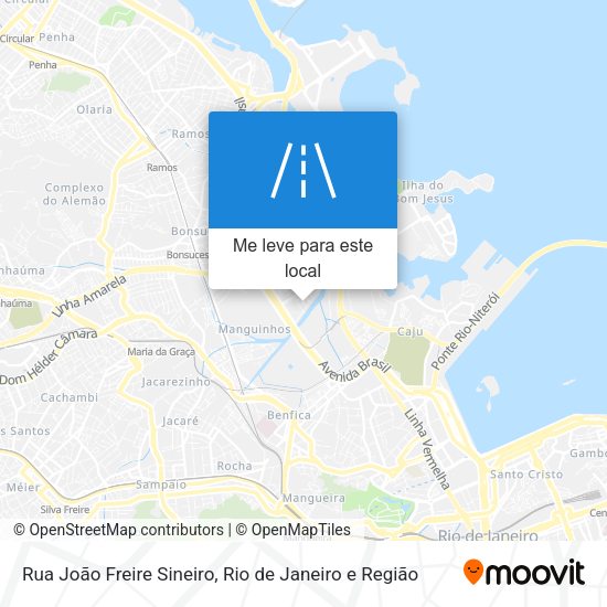 Rua João Freire Sineiro mapa
