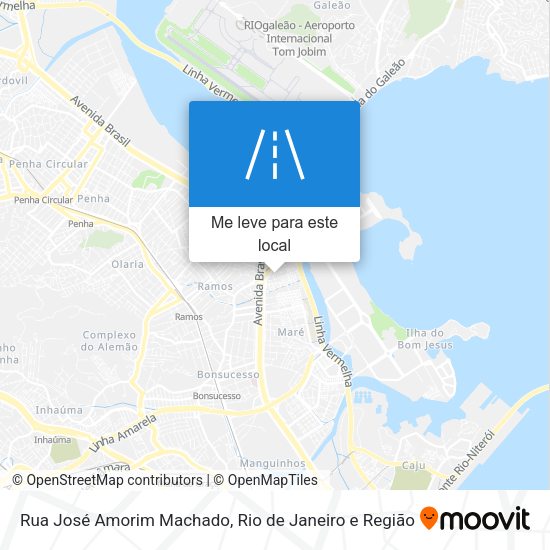 Rua José Amorim Machado mapa