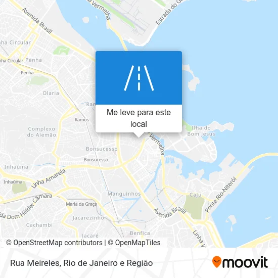 Rua Meireles mapa