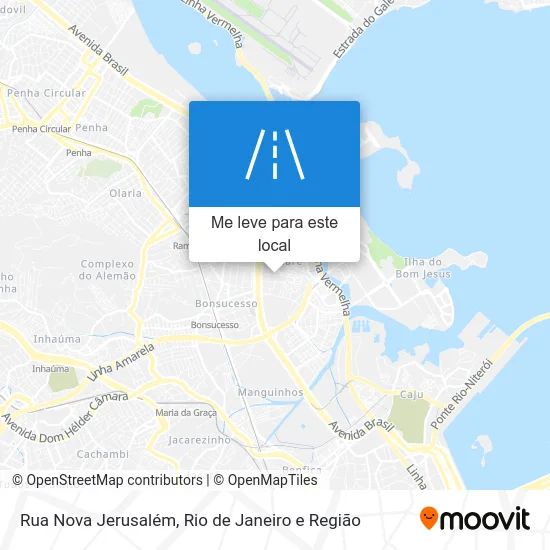 Rua Nova Jerusalém mapa