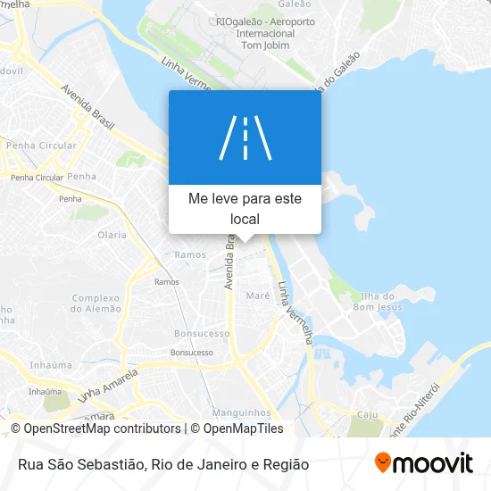 Rua São Sebastião mapa