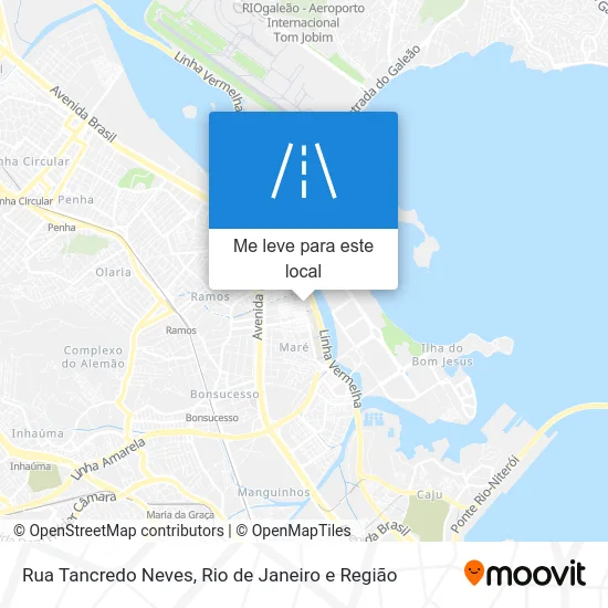 Rua Tancredo Neves mapa