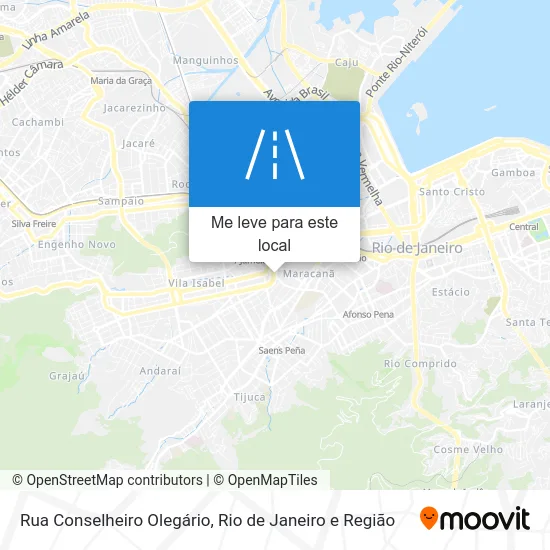 Rua Conselheiro Olegário mapa