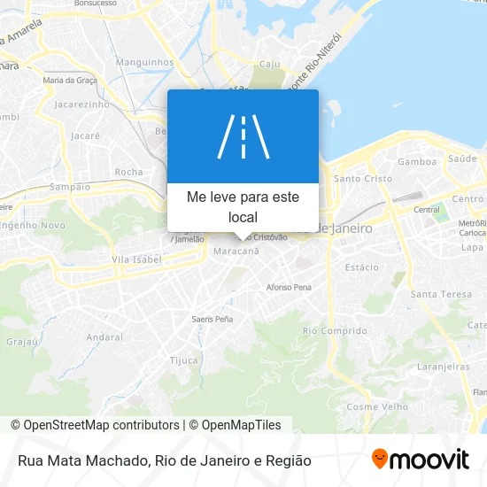 Rua Mata Machado mapa