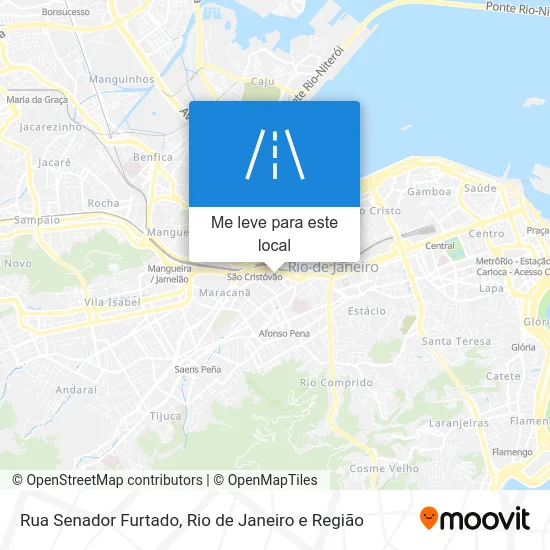 Rua Senador Furtado mapa