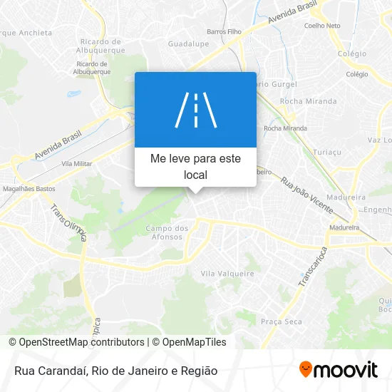 Rua Carandaí mapa