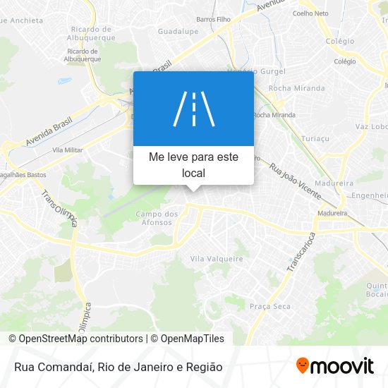 Rua Comandaí mapa