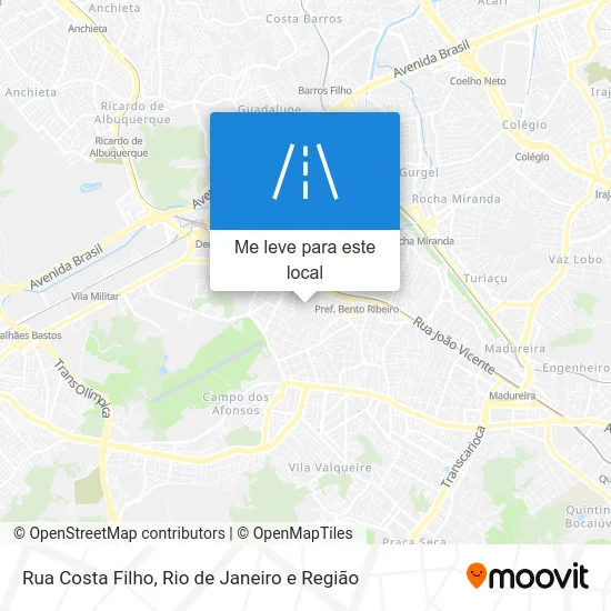 Rua Costa Filho mapa