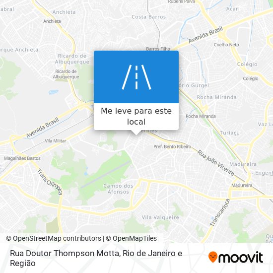 Rua Doutor Thompson Motta mapa