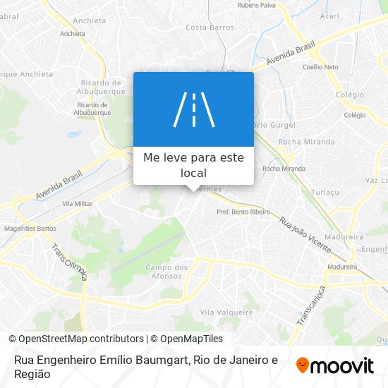 Rua Engenheiro Emílio Baumgart mapa