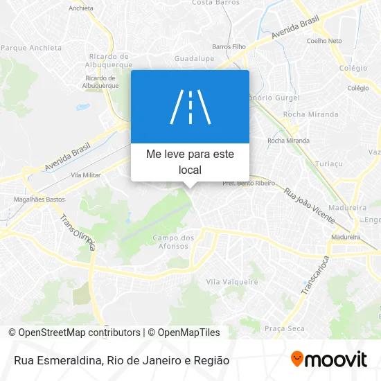 Rua Esmeraldina mapa