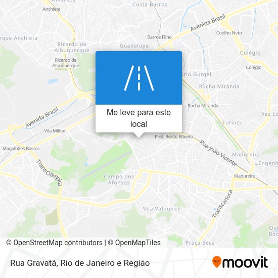 Rua Gravatá mapa