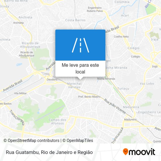 Rua Guatambu mapa