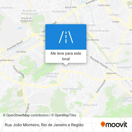 Rua João Monteiro mapa