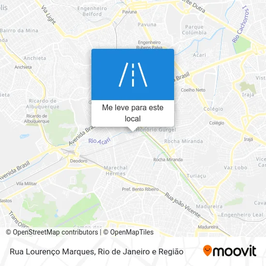Rua Lourenço Marques mapa