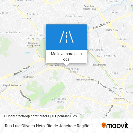 Rua Luís Oliveira Neto mapa