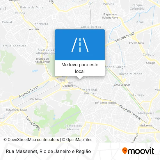Rua Massenet mapa