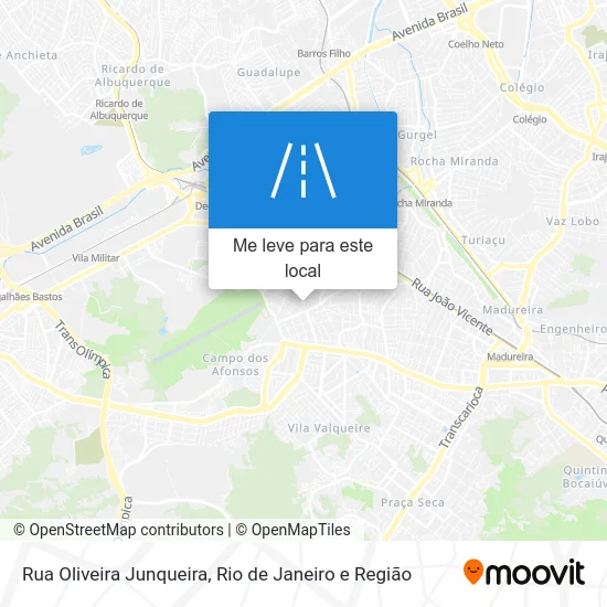 Rua Oliveira Junqueira mapa