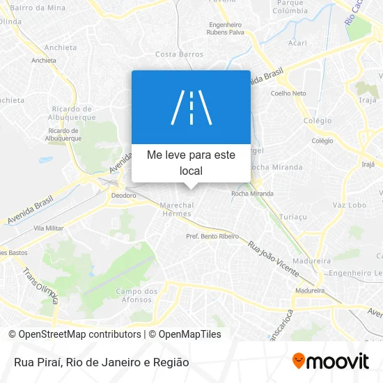 Rua Piraí mapa