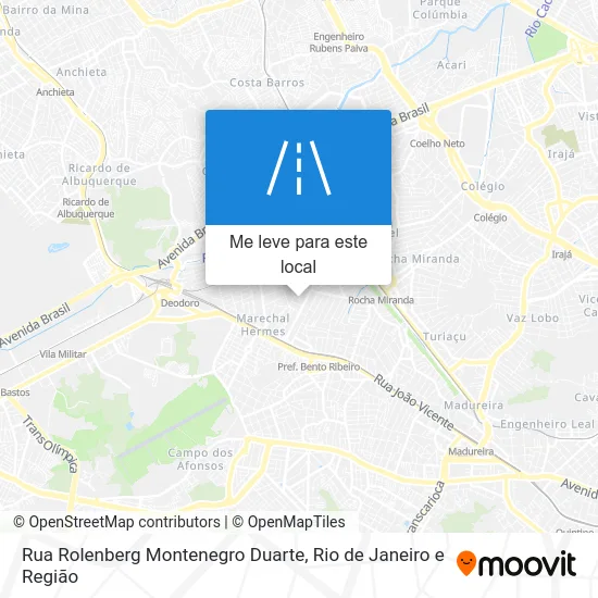 Rua Rolenberg Montenegro Duarte mapa