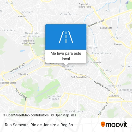 Rua Saravata mapa