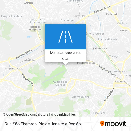 Rua São Eberardo mapa