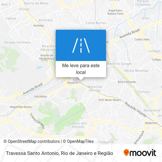 Travessa Santo Antonio mapa