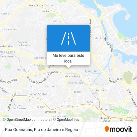 Rua Guanacás mapa