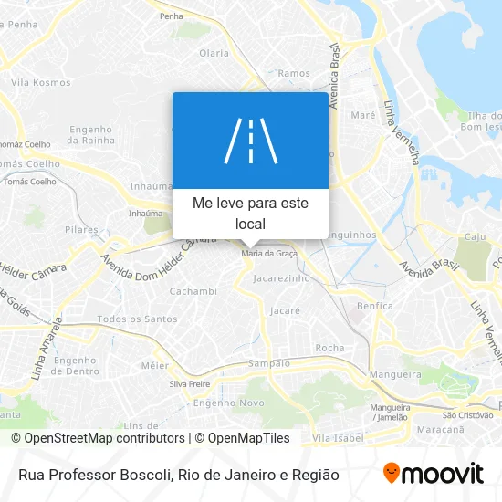 Rua Professor Boscoli mapa