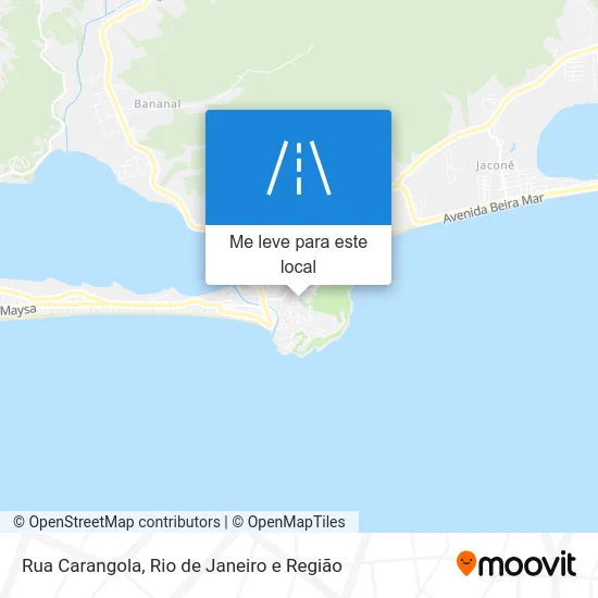 Rua Carangola mapa