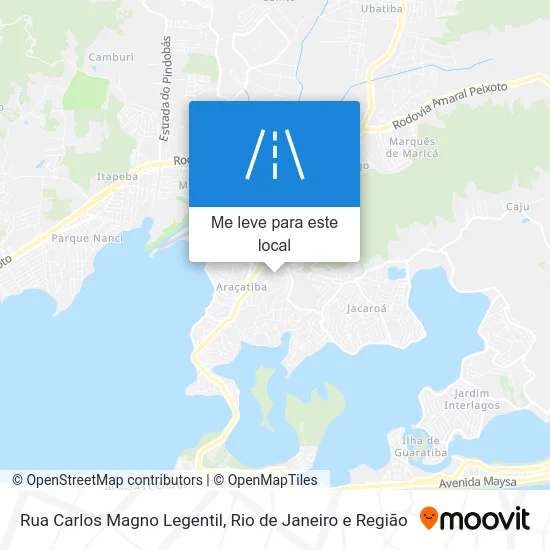 Rua Carlos Magno Legentil mapa