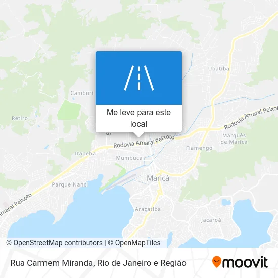 Rua Carmem Miranda mapa