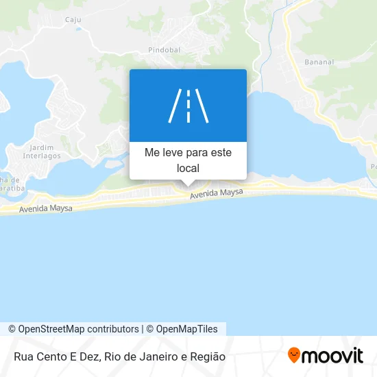 Rua Cento E Dez mapa