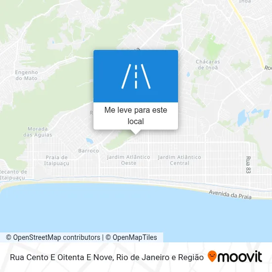 Rua Cento E Oitenta E Nove mapa