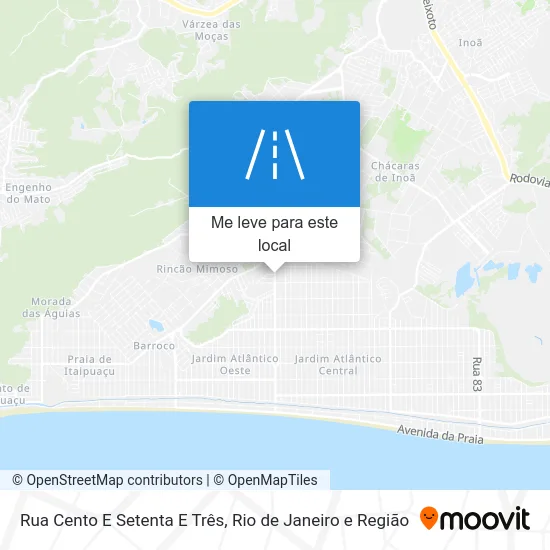 Rua Cento E Setenta E Três mapa